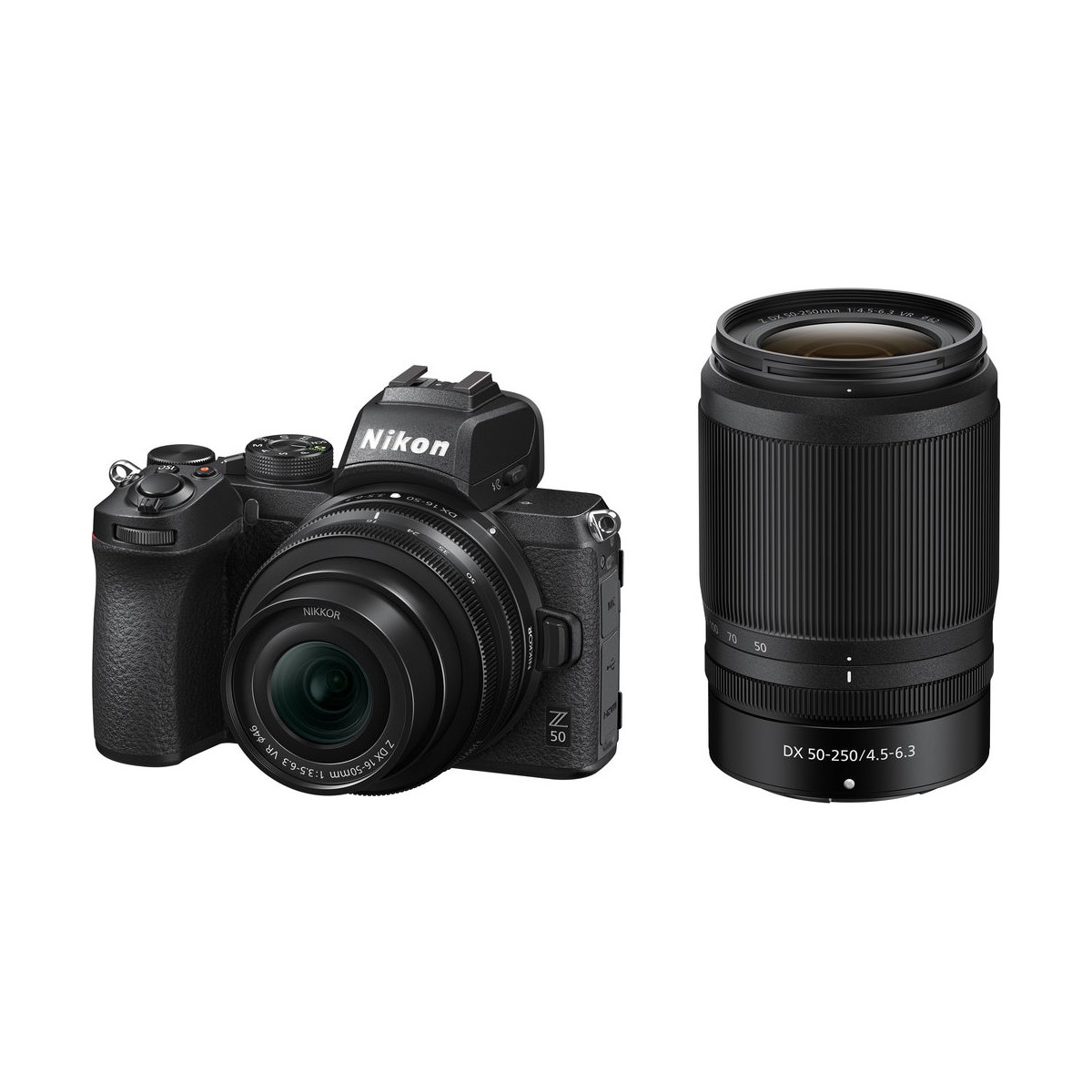 Buy Digital Mirrorless Camera Nikon Z50 with 16-50mm and 50-250mm Lenses  VOA050K002 – Dakauf