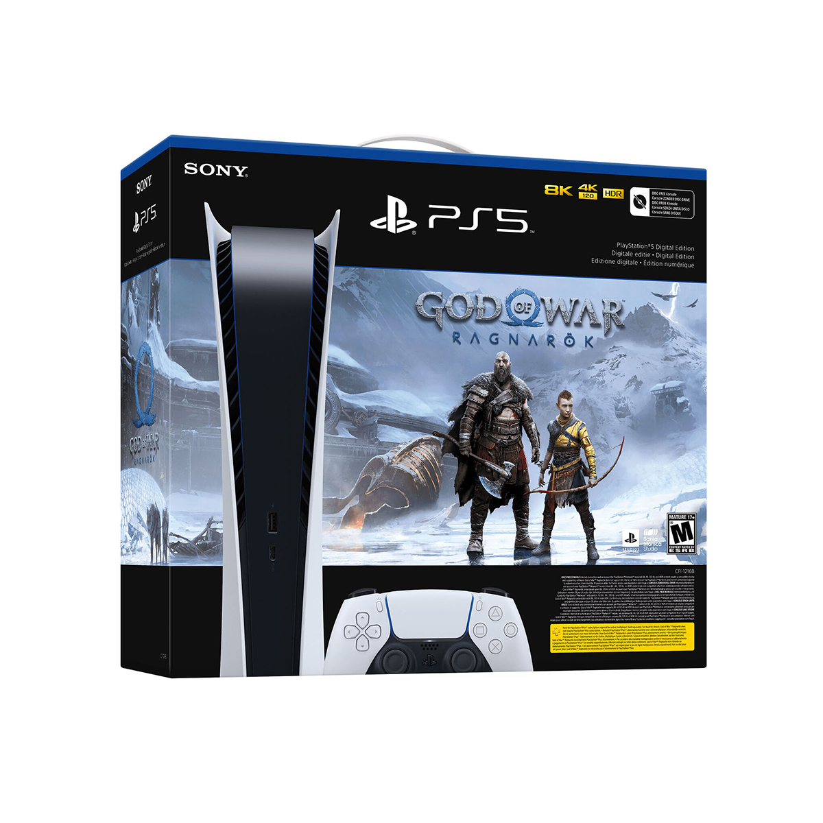 Buy Sony Playstation Digital Edition 825GB God of War Ragnarok  CFI-1216B/Ragnarok – Dakauf