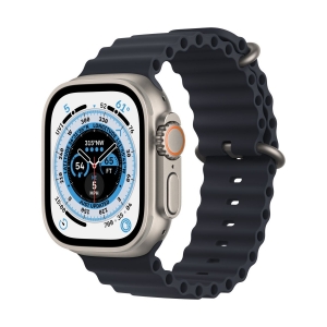 Apple Watch Ultra GPS Cellular 49mm Titanium Case Ocean Band Midnight