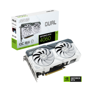 ASUS Dual NVIDIA GeForce RTX­ 4060 WHITE OC 8GB GDDR6
