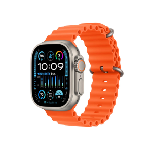 Apple Watch Ultra 2 LTE 49mm Titanium Case with Ocean Band Orange