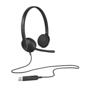 Logitech H340 Computer Headset Black