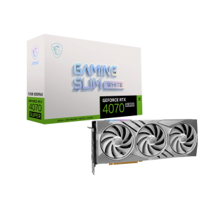 MSI NVIDIA GeForce RTX 4070 SUPER GAMING SLIM WHITE 12GB GDDR6