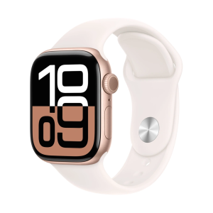 Apple Watch Series 10 4G 42mm Gold Aluminium Case with Sport Band Cream S/M