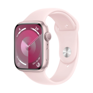 Apple Watch Series 9 GPS 45mm Pink Aluminium Case with Sportband Pink M/L