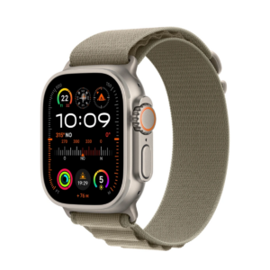 Apple Watch Ultra 2 LTE 49mm Natural Titanium Case with Alpine Loop Green L
