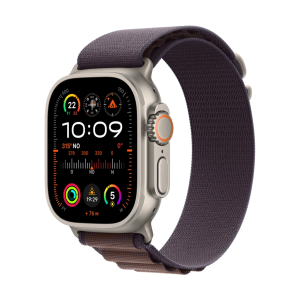 Apple Watch Ultra 2 LTE 49mm Natural Titanium Case with Alpine Loop Purple S