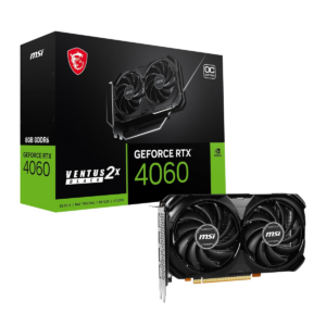 MSI NVIDIA GeForce RTX 4060 VENTUS 2X BLACK OC 8GB GDDR6