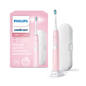 Philips 4300 HX6806/04 Series Built-in Pressure Sensor Sonic Electric Toothbrush Pink
