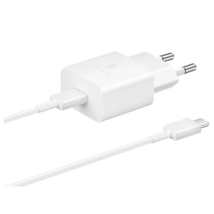Samsung EP-T510 USB-C Fast Charger 15W + USB-C Cable 1m White