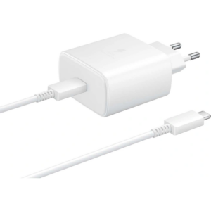 Samsung USB-C Charging Adapter with Fast Charging Function 45W + USB-C Cable EP-TA845 White