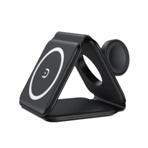Alkaya MagSafe Wireless Charging Station 15W 3-In-1 Flex Fold Black
