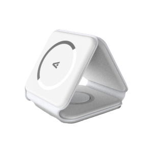 Alkaya MagSafe Wireless Charging Station 15W 3-In-1 Flex Fold White