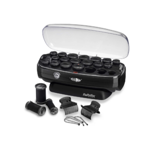 BaByliss Thermo Ceramic Rollers Hair Styling Kit Stainless Steel Black