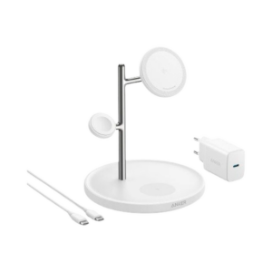 Anker MagGo 3-In-1 Stand Wireless Fast Charger White