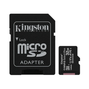 Kingston MicroSD Card Canvas Select Plus 32GB Class 10 UHS-I + Adapter Black