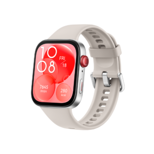 Huawei Watch Fit 3 Silver with White Rubber Armband