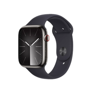 Apple Watch Series 9 4G 45mm Graphite Stainless Steel Case with Sport Band S/M Midnight