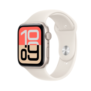 Apple Watch SE 3 (2025) GPS 44mm Starlight Aluminium Case with Sport Band S/M Starlight