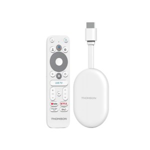 Thomson Streaming Dongle Google TV Go 150 Cast 4K White
