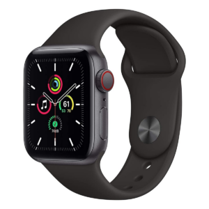 Apple Watch SE 2023 4G 40mm Black (Black Silicone Strap S/M)