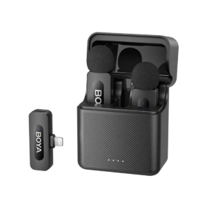 BOYA Microphone Wireless BY-V3 2.4GHz with 2 transmitters and 1 receivers (Lightning) Black