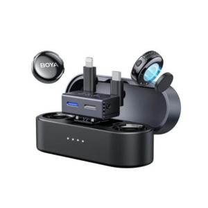 BOYALINK 3-01 Wireless Microphone with 2 transmitters and 2 receivers Black