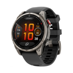 Garmin Fenix 8 Pro Sapphire 47 mm Smart Watch Titanium with Graphite/Black silicone Band