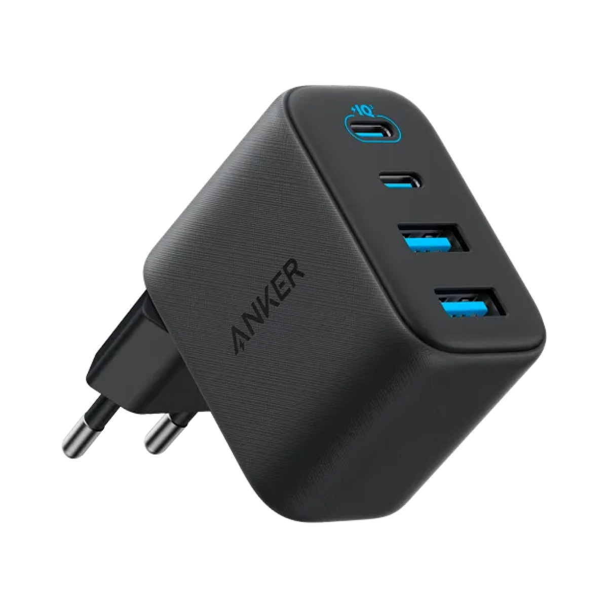 Anker Zolo Dual USB-A + Dual USB-C Fast Charger 50W Black