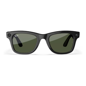 Ray Ban Meta Wayfarer Gen1 AI Glasses Size L Shiny Black G15 Green