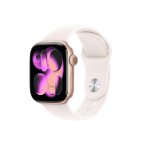 Apple Watch Series 11 (2025) GPS 42mm Rose Gold Alu Case Light Blush Sport Band