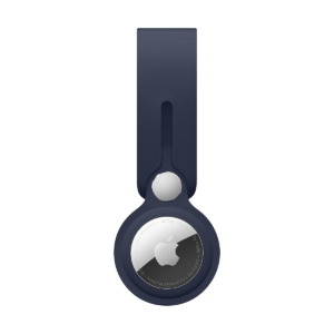 Apple Husa AirTag Leather Loop Deep Navy