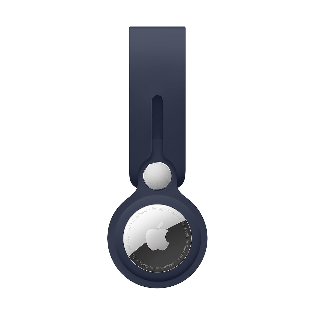 Apple Husa AirTag Leather Loop Deep Navy
