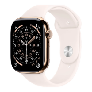 Apple Watch Series 11 46mm 5G Gold Titanium (Light Pink Rubber Strap M-L)