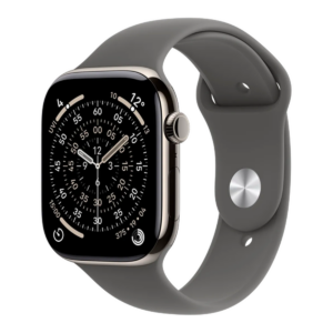 Apple Watch Series 11 46mm 5G Naturel Titanium (Grey Rubber Strap M-L)