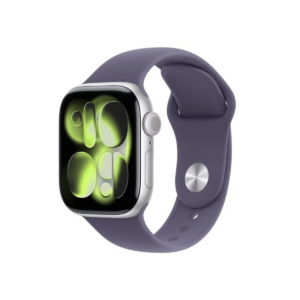 Apple Watch Series 11 46mm Silver (Purple Rubber Strap S/M)