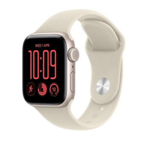 Apple Watch SE 3 GPS + Cellular 40mm Starlight Aluminium Case with Sand Sport Band - M/L
