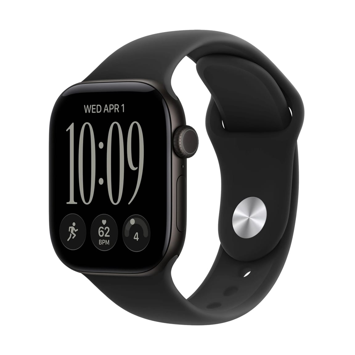 Apple Watch Series 12 42mm Black With Black Band S/M