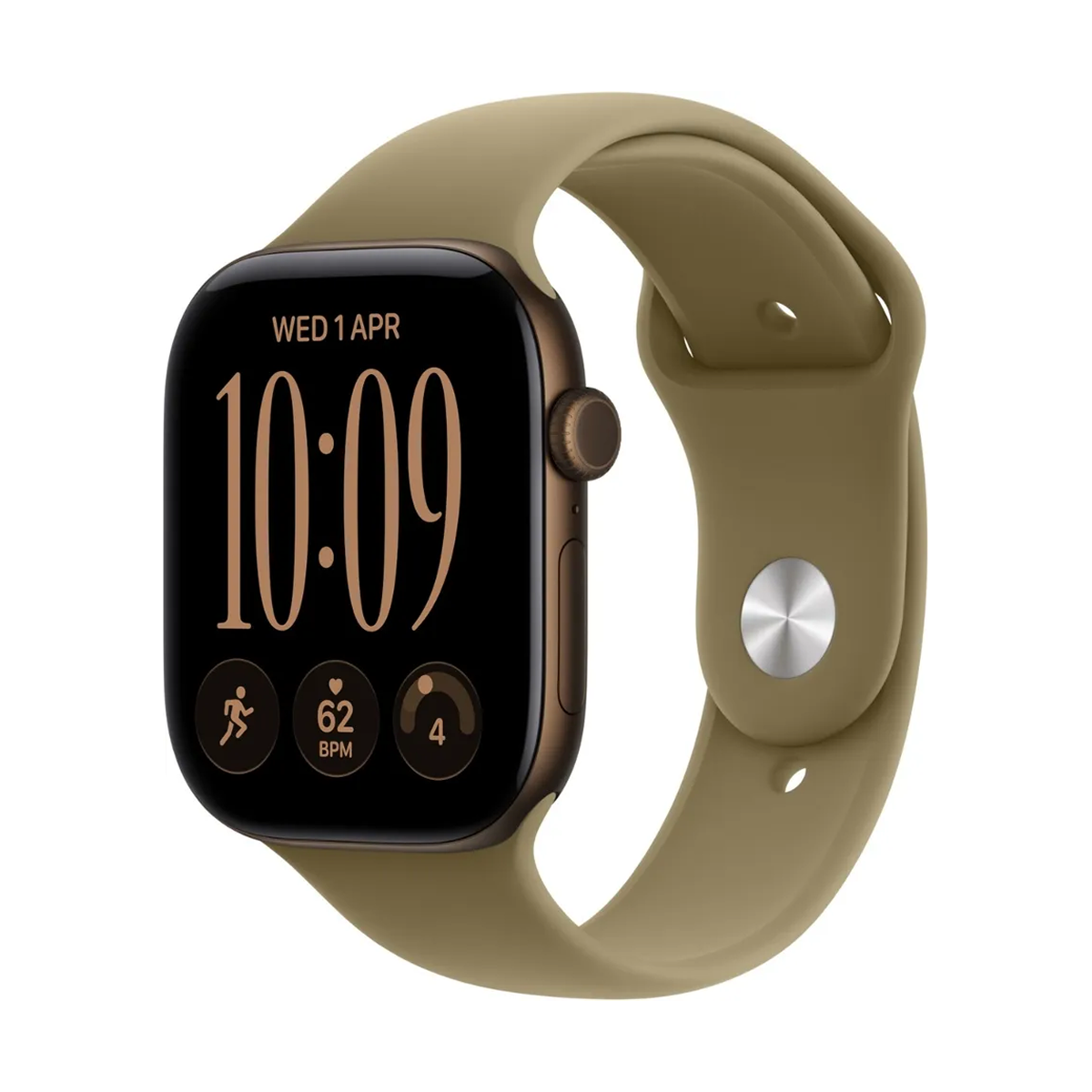 Apple Watch Series 12 42mm Dark Bronze With Olive Band S/M
