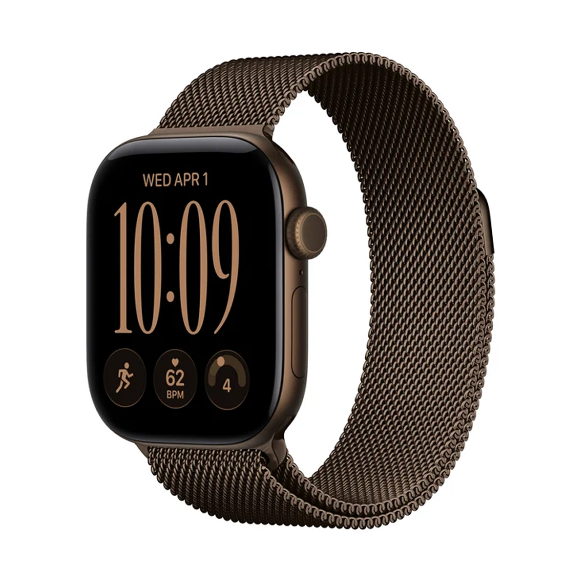 Apple Watch Series 12 GPS 42mm Dark Bronze Aluminium Case Dark Bronze Milanese Loop