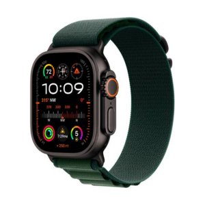 Apple Watch Ultra 2 (2024) 49mm Black Titanium/Dark Green Alpine Loop - M