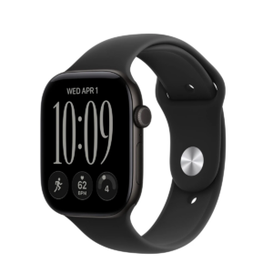 Apple Watch Series 12 GPS + Cellular 46mm Black Aluminium Case | Black Sport Band - M/L