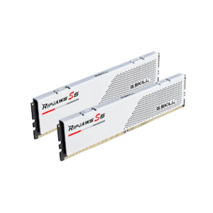 G.SKILL Ripjaws S5 32GB (2x16GB) DDR5 6000MHz CL30 Memory Kit Matte White