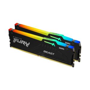 Kingston FURY Beast RGB 16GB DDR5 5600MT/s CL36 Desktop Memory Kit Black (2 × 8GB)