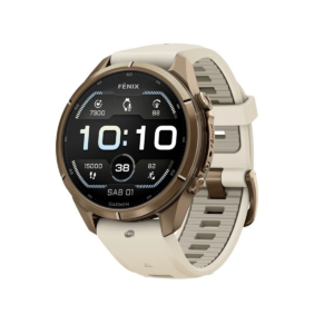 Garmin Fenix 9 Pro Smartwatch inReach 43mm Titanium with Shell Pink Autumn Orange Silicone Band